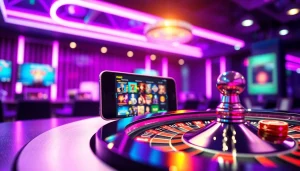 Experience the best online casinos Canada with vibrant gaming visuals and modern aesthetics.
