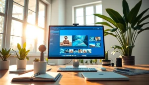 Transforming images with nano banana pro in a modern workspace setup.
