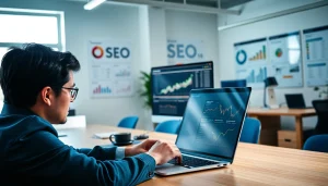 Boost your online visibility with expert edmonton seo strategies in a modern office.