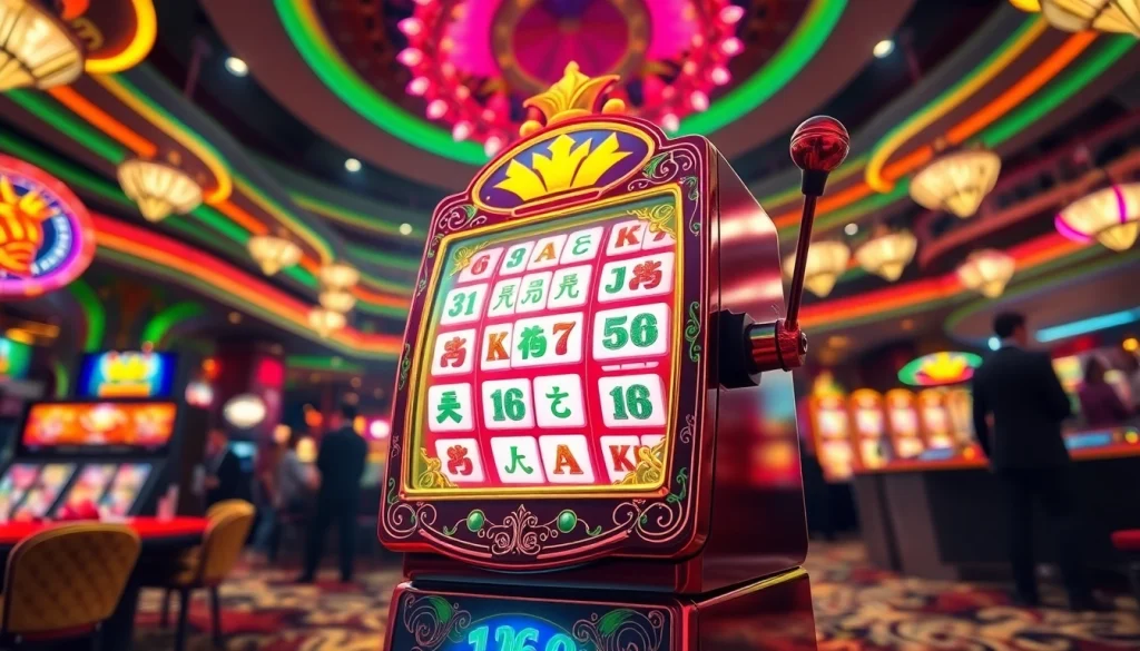 Mainkan mahjong slot dengan tampilan slot mesin yang penuh warna dan desain yang menarik.