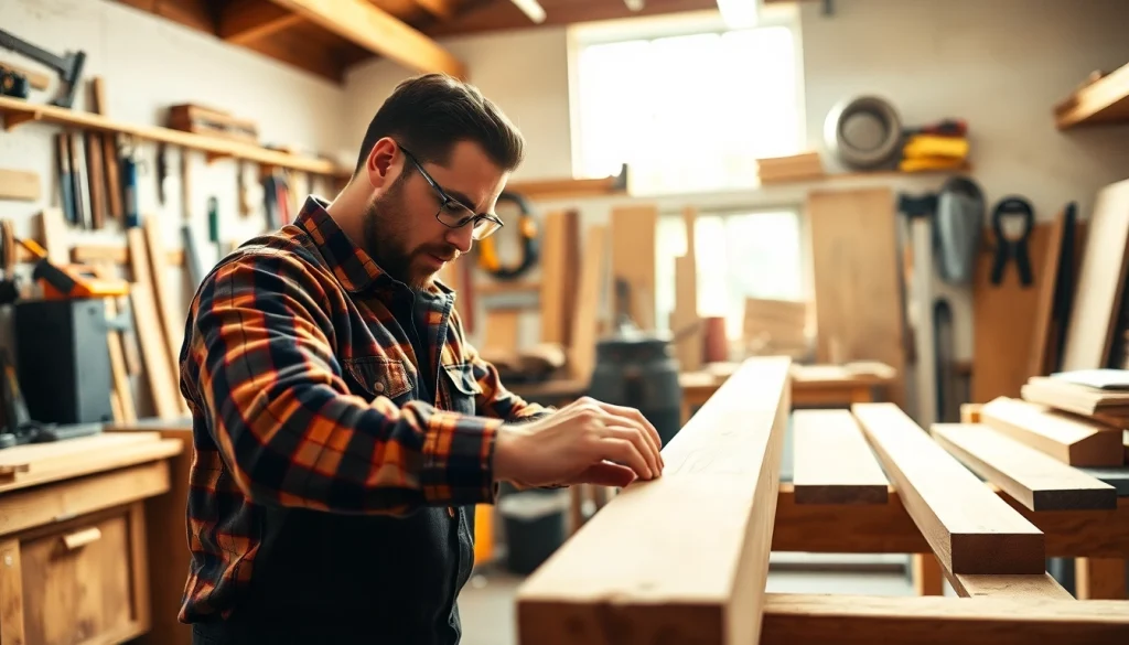 Carpentry Apprenticeship Near Me: Engaging carpenter demonstrating skillful woodworking.
