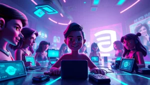 Engaging scene showcasing free NSFW character AI avatars in an interactive digital environment.