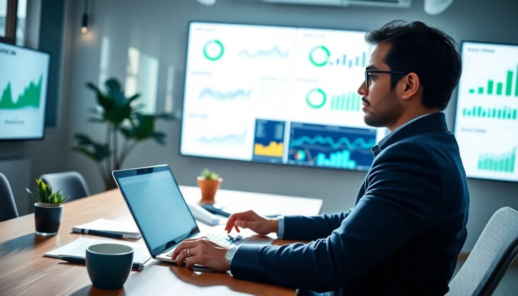 Analyze competitor pricing data in a professional office setting with digital tools.