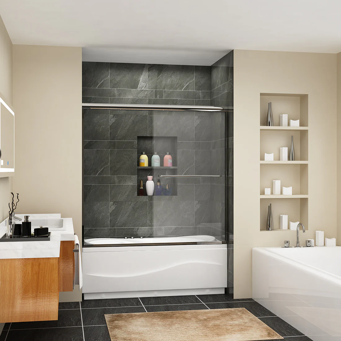 Sliding Glass Shower Doors That Transform Small Bathrooms
