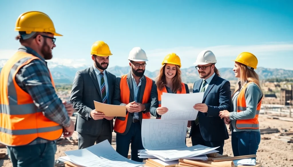 Construction advocacy Colorado professionals engage in strategic discussions at a Colorado construction site.