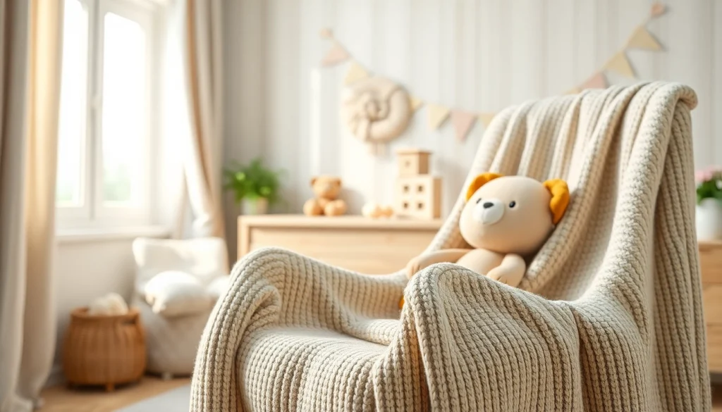 Bekijk ribcord stoffen in een gezellige babykamer, perfect voor het creëren van een warme sfeer.