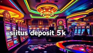 Rasakan sensasi kemenangan di slot situs deposit 5k dengan mesin yang cerah dan pemain yang antusias.