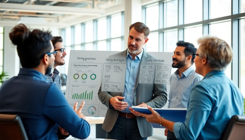 Learn how to hire top sales talent effectively in a collaborative and bright office environment.