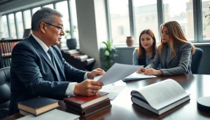 Brooklyn real estate lawyer advising clients in a professional office environment.