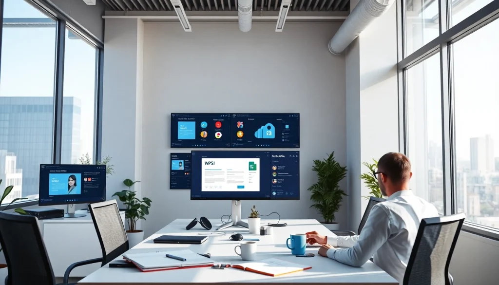 专业工作空间，正在使用WPS官网软件，展示创新办公工具。