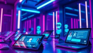 Discover the best nsfw ai chatbots in a captivating digital environment showcasing interactive elements.