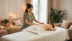 전문 테라피스트와 함께하는 아늑한 환경에서의 편안한 오산출장마사지 세션.