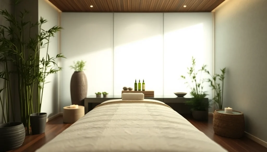 평화로운 스파 환경에서 구미스웨디시 마사지 장면을 경험하세요.